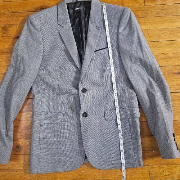 The Kooples Gray Wool Blazer Suit Jacket Mens Size 46 - Picture 3 of 11
